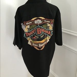Black Tommy Bahama silk shirt